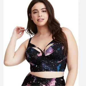 Torrid | Galaxy Print Strappy Adjustable Bikini Top